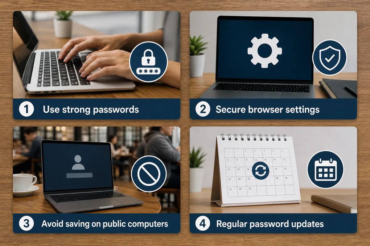 Diagram categorizing browser autofill data, including saved passwords, addresses, phone numbers, payment details, and browser syncing privacy items.