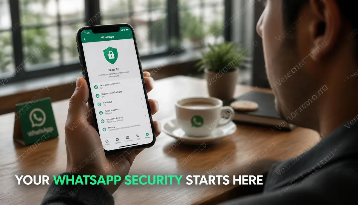 WhatsApp Account Security Settings Cover Image.
