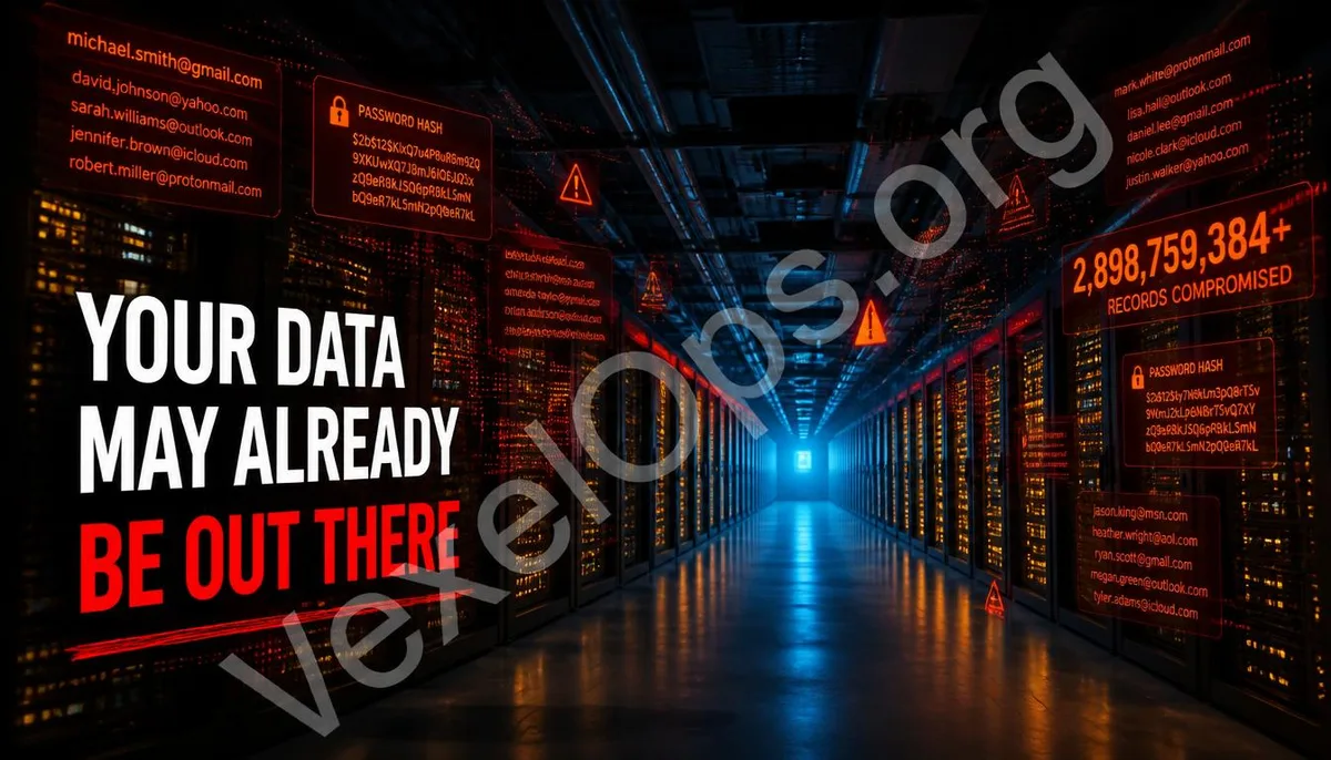 Cover image visualizing a large data center corridor with emerging leak data.