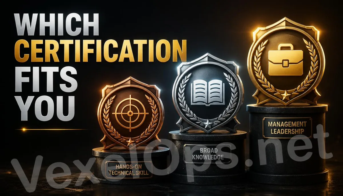 3D cover image showing the positioning differences of OSCP, CEH, and CISSP certifications with different symbolic graphics.