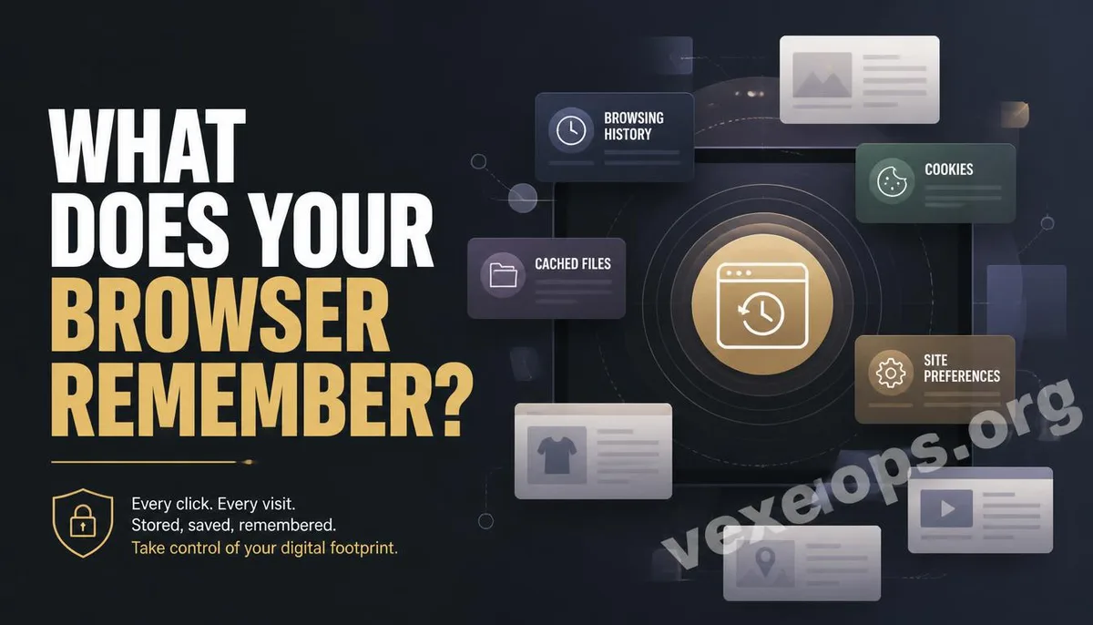 Digital privacy concept on how browsers save website data and user browsing information
