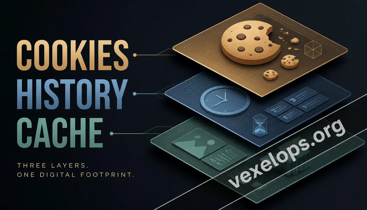 Differences in the roles of cookies, browsing history, and cache in browsers